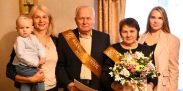 50 metų kartu: Šalčininkų raj. pasveikinta ilgametė pora