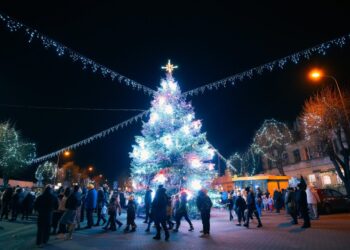 Nušvito Kalėdų eglė Eišiškėse