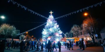 Nušvito Kalėdų eglė Eišiškėse