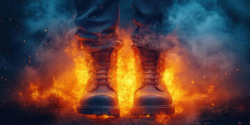 Neblaivus vyras padegė žmogų