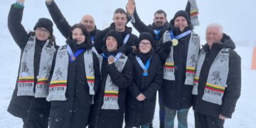 Lietuvos specialieji olimpiečiai iškovojo pirmuosius medalius žiemos žaidynėse Turine