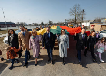 Rudaminoje iškilmingai paminėtas Lietuvos nepriklausomybės atkūrimo 35-metis