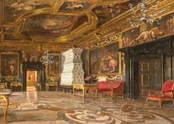 Iš barokinės Ukrainos rezidencijos – Pidhircių rūmų – atvežta šimtmečius aristokratų kaupta meno kūrinių kolekcija