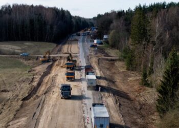Betono blokų kelio Vilnius–Utena remontas: kiek dar liko?