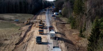 Betono blokų kelio Vilnius–Utena remontas: kiek dar liko?