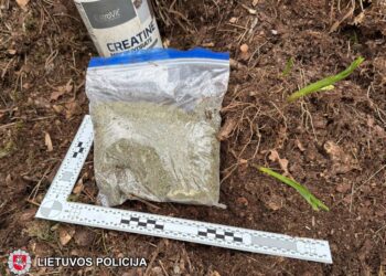Ukmergės rajone sulaikytas vyras su labai dideliu kiekiu galimai narkotinių medžiagų (video)
