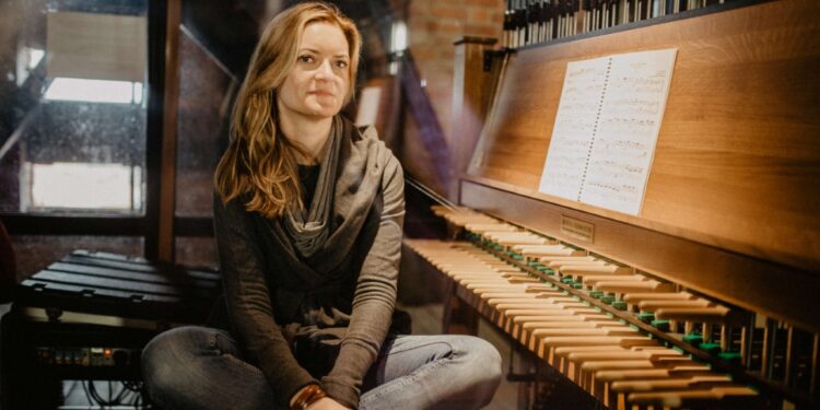 Karilionininkė Monika Kazmierczak / foto A. Guździk