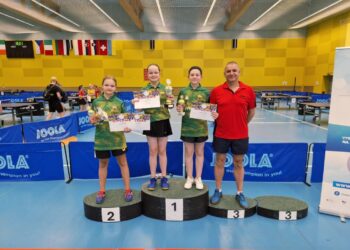 Vilniaus rajono jaunųjų stalo tenisininkių triumfas Prahoje: tarptautiniame turnyre – aukščiausi įvertinimai ir čempionės titulas