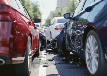 Masinė avarija Vilniaus Savanorių prospekte: susidūrė penki automobiliai, du vairuotojai sužaloti