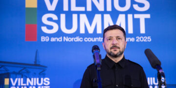 Vilniuje viešintis V. Zelenskis: stiprinti Ukrainą reiškia stiprinti Europos fronto liniją