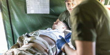 Šauliai suvienijo jėgas su Vokietijos brigados medikais: mokėsi teikti pagalbą sužeistiems civiliams