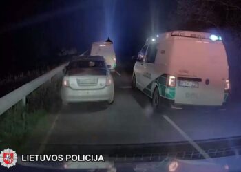 Naktinės gaudynės Trakų rajone: piktybinis pažeidėjas sulaikytas (video)