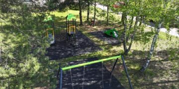 Vilniaus rajone – vis daugiau modernių ir saugių vaikų žaidimų aikštelių