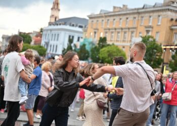 Vilniečiai šėlo retro muzikos ritmu