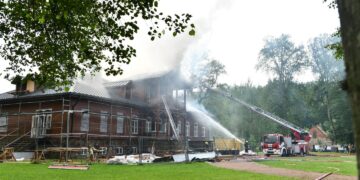 Gaisras Vilkiškių dvare: įvykio aplinkybės tiriamos