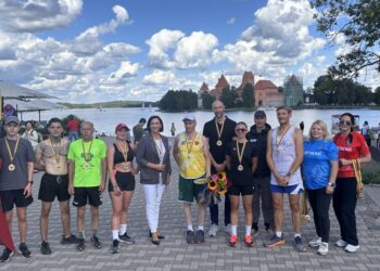 Trakuose sutikti tradicinio bėgimo dalyviai