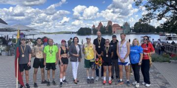 Trakuose sutikti tradicinio bėgimo dalyviai