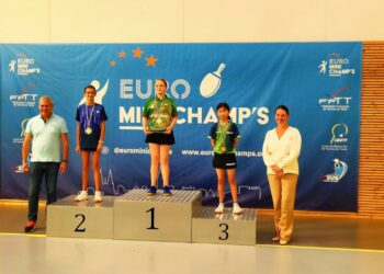 Kaja Tvorogal iš Mickūnų triumfavo Europos mini jaunučių stalo teniso čempionate