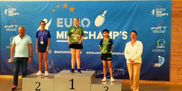 Kaja Tvorogal iš Mickūnų triumfavo Europos mini jaunučių stalo teniso čempionate