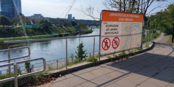 Prasidėjo Alberto tilto statybos: pėsčiųjų ir dviračių eismo pakeitimai statybų metu