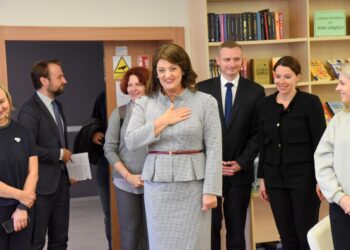 Šalčininkų rajone lankėsi Lietuvos pirmoji pora