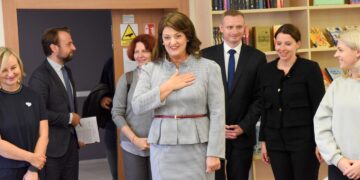 Šalčininkų rajone lankėsi Lietuvos pirmoji pora