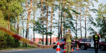 Ugniagesiai: paskelbta gaisro lokalizacija Baltosios Vokės gatvėje