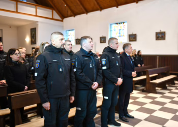 Šalčininkuose iškilmingai paminėta Policijos diena