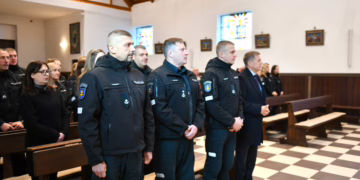 Šalčininkuose iškilmingai paminėta Policijos diena