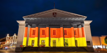 Ant Vilniaus rotušės bus atidengta atminimo lenta su Vokietijos kanclerio žodžiais