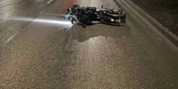 Užsienietis chuliganas ant motociklo sulaikytas