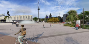 Žalia šviesa modernistinės Lazdynų aikštės renovacijai
