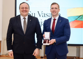 Vilniaus rajono meras apdovanotas Vidaus reikalų ministerijos atminimo ženklu