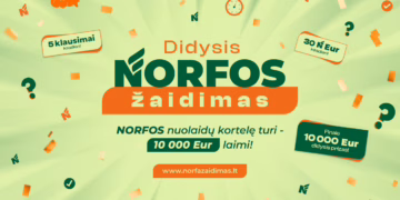Kasdien po 5 klausimus ir šansas laimėti 10 tūkst. eurų – startuoja „Didysis NORFOS žaidimas“