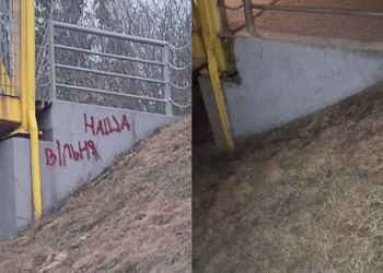 Sulaikytas Vilniuje „Vilnia naša“ užrašęs nepilnametis,