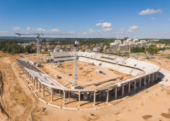 Nacionalinio stadiono statybos pažengė toliau nei per visą projekto istoriją