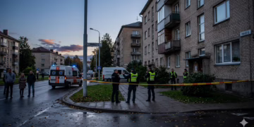 Nelaimė Parko gatvėje Vilniuje: po langu rastas negyvos moters kūnas