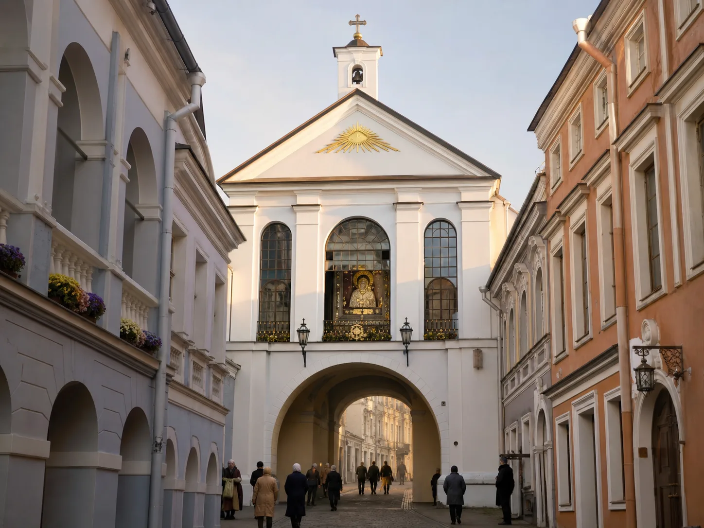 Aušros vartai ir koplyčia Vilniaus senamiestyje